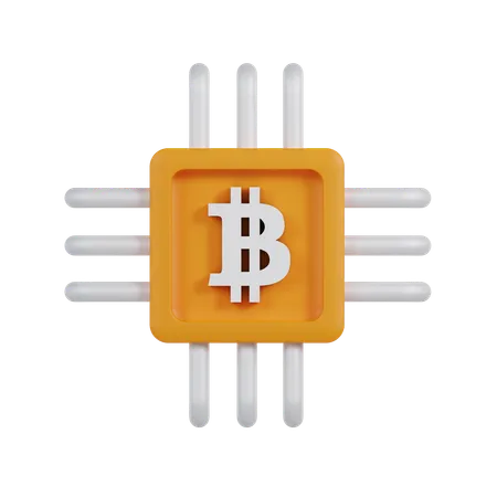 Bitcoin and Cryptocurrency  3D Icon