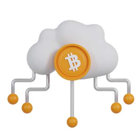 Bitcoin and Cryptocurrency  3D Icon