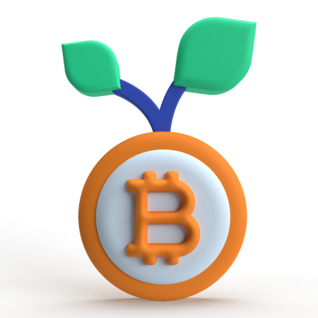 Bitcoin-Anlage  3D Icon