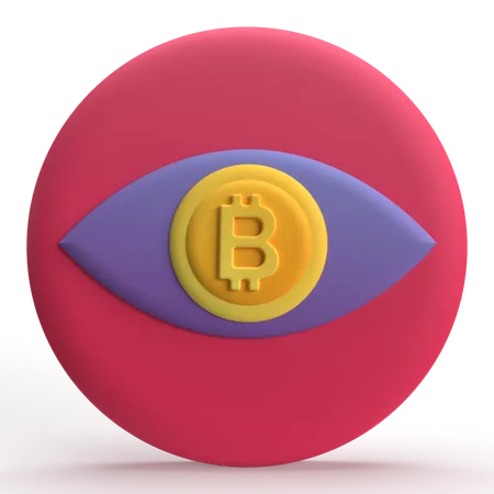 Bitcoin-Ansicht  3D Icon