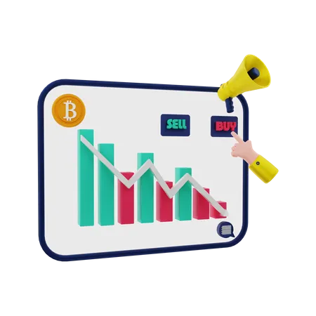 Bitcoin-Anwendung  3D Illustration