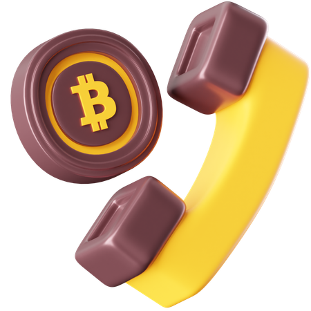 Appel Bitcoin  3D Icon