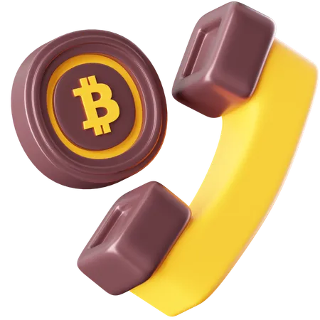 Appel Bitcoin  3D Icon