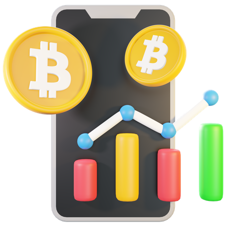 Bitcoin Application  3D Icon