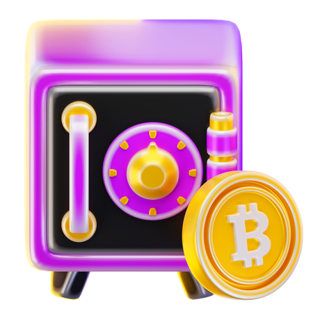 Armário de bitcoin  3D Icon