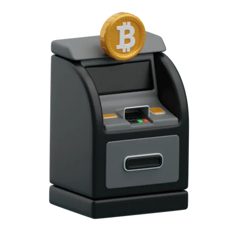 Bitcoin-Geldautomat  3D Icon