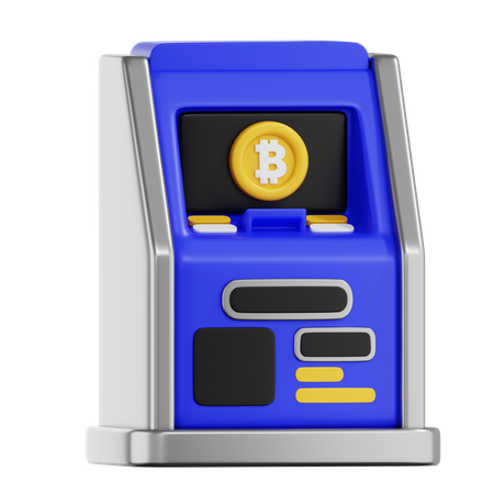 비트코인 ATM  3D Icon