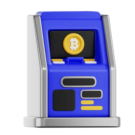 비트코인 ATM  3D Icon