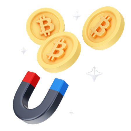Bitcoin-Attraktion  3D Icon