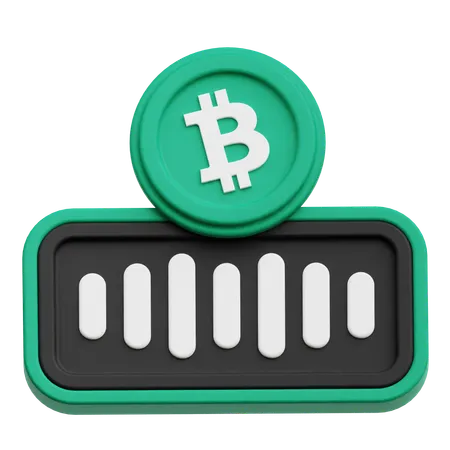 Bitcoin Audio  3D Icon