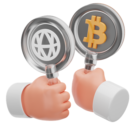 Mecanismo de decisão Bitcoin AVA  3D Icon