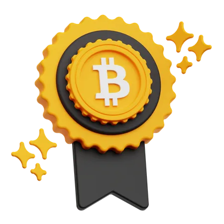 ビットコインバッジ  3D Icon