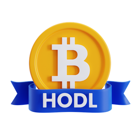 Bitcoin Badge  3D Icon