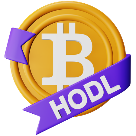 Bitcoin Badge  3D Icon