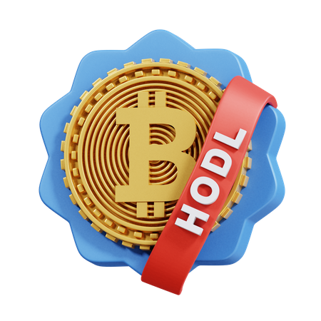 Bitcoin Badge  3D Icon