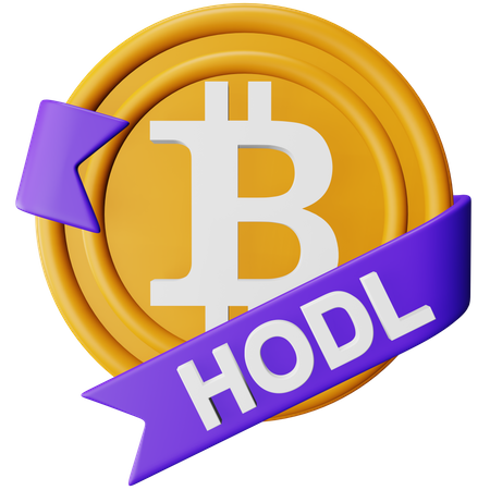Bitcoin Badge  3D Icon