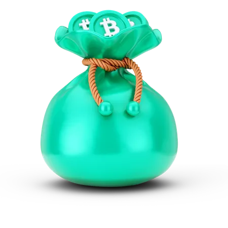 ビットコインバッグ  3D Icon