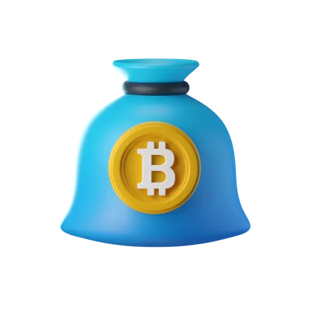 Bitcoin Bag  3D Icon