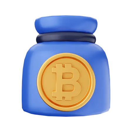 Bitcoin Bag  3D Icon