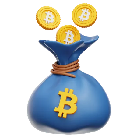 Bitcoin Bag  3D Icon