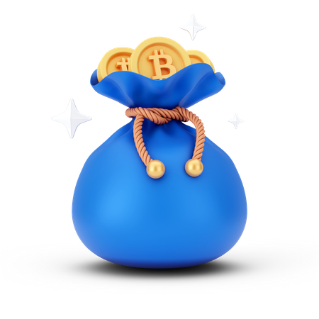 Bitcoin Bag  3D Icon