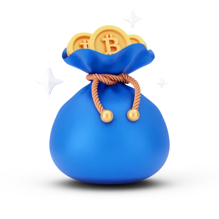 Bitcoin Bag  3D Icon