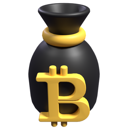 Bitcoin Bag  3D Icon