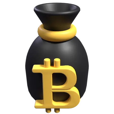 Bitcoin Bag  3D Icon