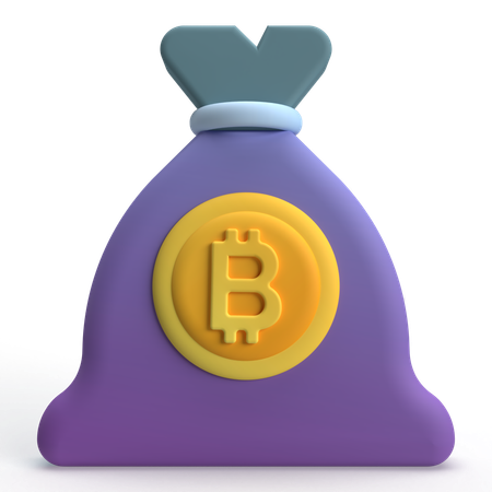 Bitcoin Bag  3D Icon