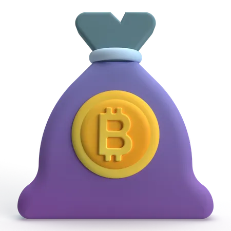 Bitcoin Bag  3D Icon