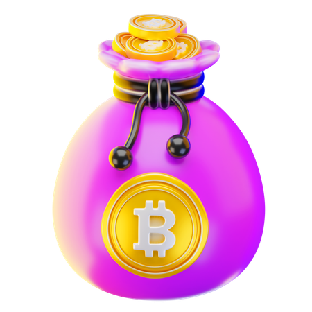 Bitcoin Bag  3D Icon