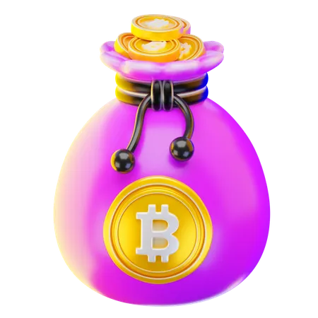 Bitcoin Bag  3D Icon