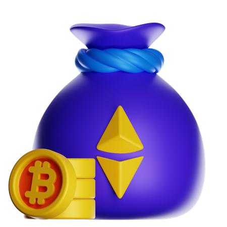 Bitcoin Bag  3D Icon