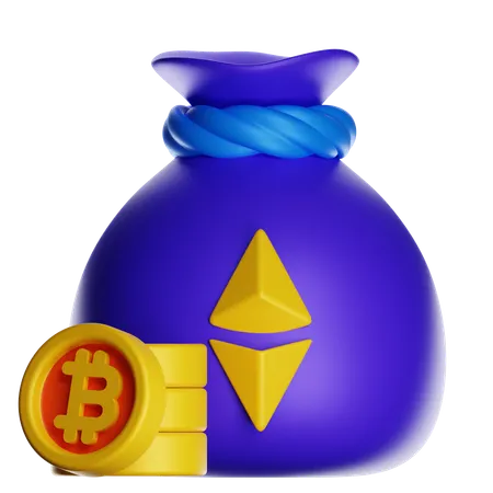 Bitcoin Bag  3D Icon