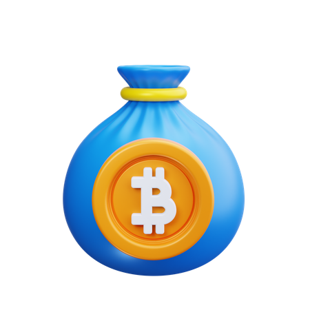 Bitcoin Bag  3D Icon