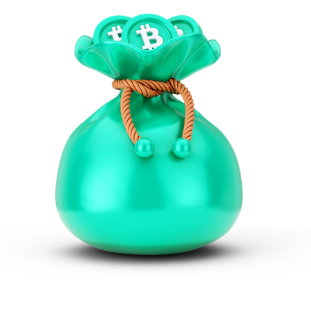 Bitcoin Bag  3D Icon