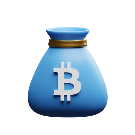 A Clean Bitcoin Bag For Your Crypto Project 3D Illustration