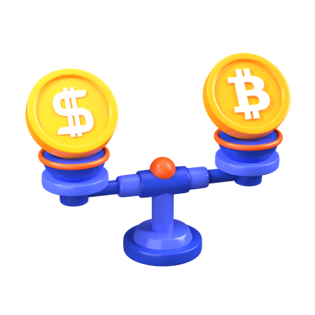 Bitcoin Balance  3D Icon