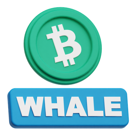 Baleia bitcoin  3D Icon