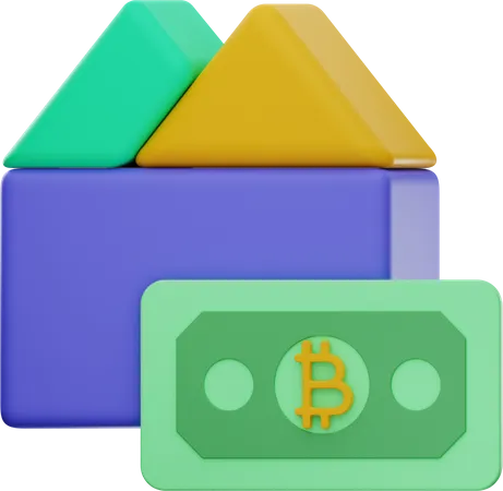 Bitcoin Bank  3D Illustration