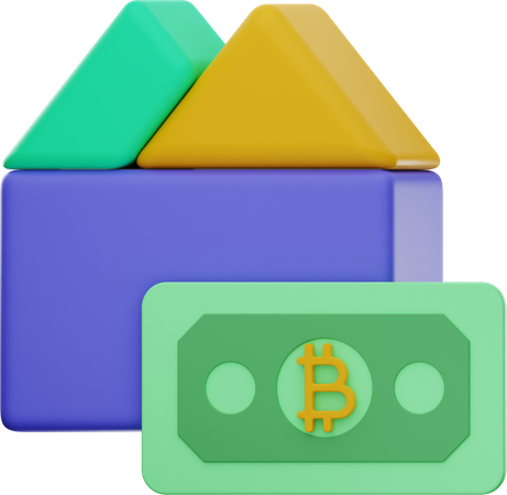 Bitcoin Bank  3D Illustration