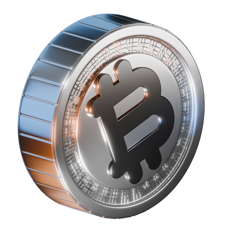 Bitcoin-Bargeldmünze  3D Icon