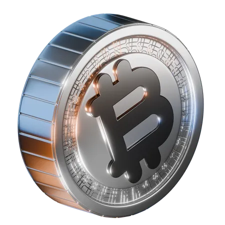 Bitcoin-Bargeldmünze  3D Icon