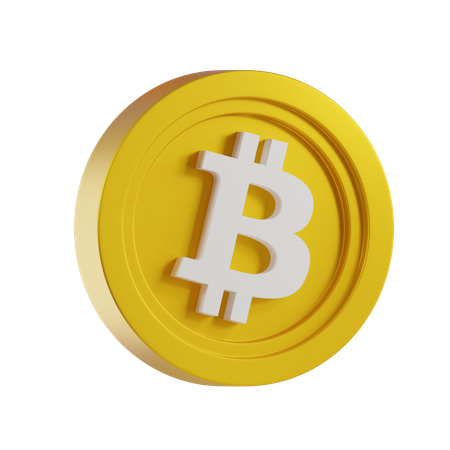 Bitcoin Base  3D Icon