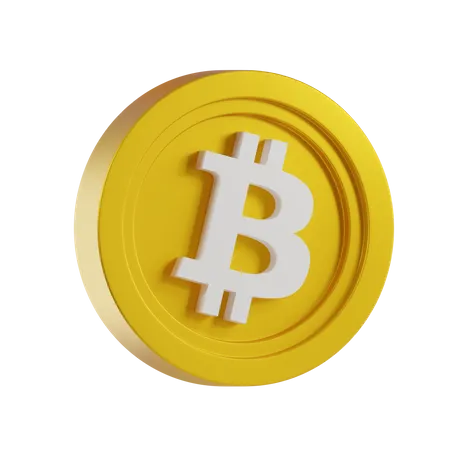 Bitcoin Base  3D Icon