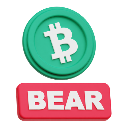 ビットコインベア  3D Icon