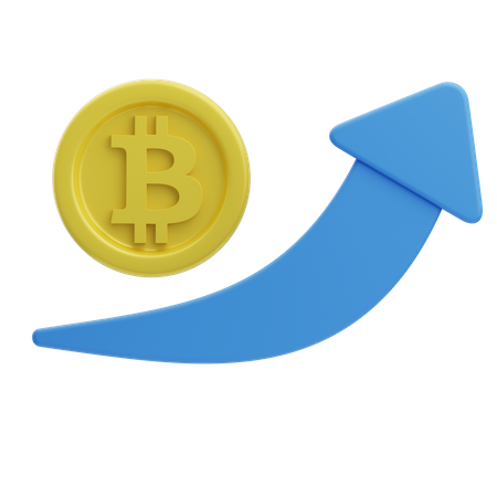 Beneficio bitcoin  3D Icon