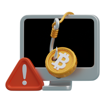Bitcoin-Betrug  3D Icon