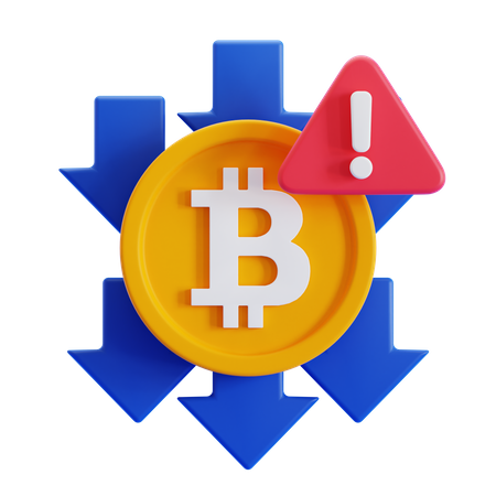 Bitcoin-Betrug  3D Icon