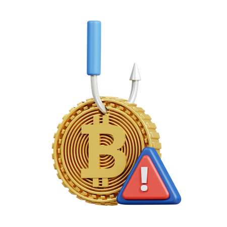 Bitcoin-Betrug  3D Icon